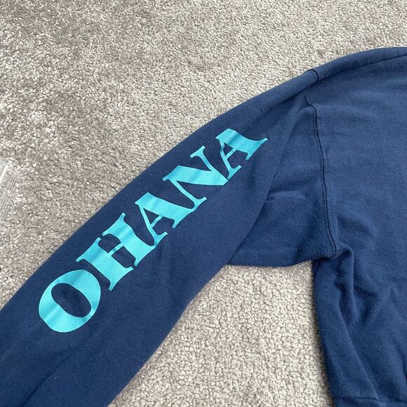 Disney Lilo & Stitch Graphic Pullover Sweatshirt Boys Kids Medium Blue Crew Neck - Picture 5 of 14